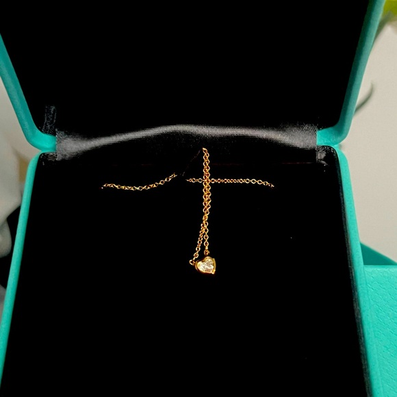 Tiffany & Co. Jewelry - Tiffany and Co gold necklace with diamond. Never worn or taken out of the box.